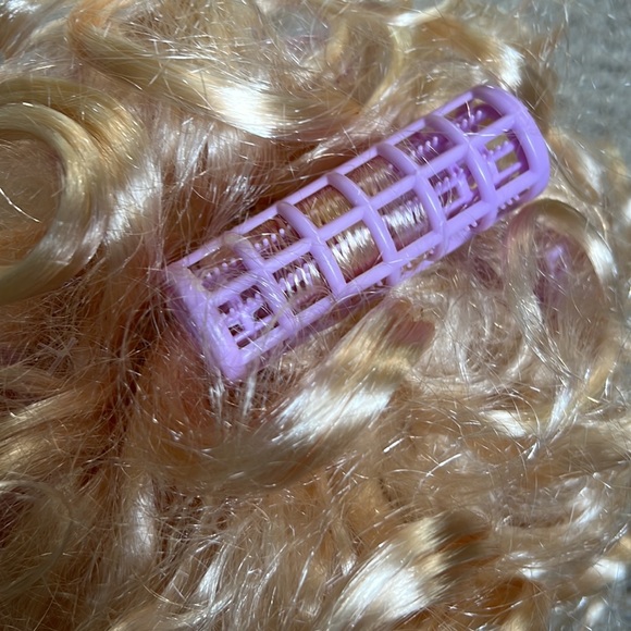 🎃Dog Blonde wig with Curlers - Picture 3 of 4